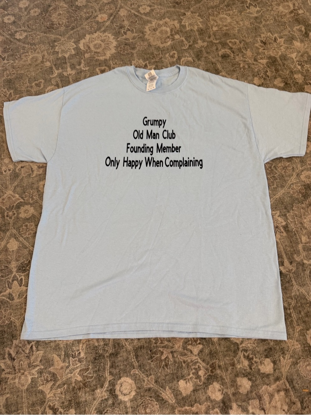 Light Blue Graphic Tee - Grumpy Old Man Club